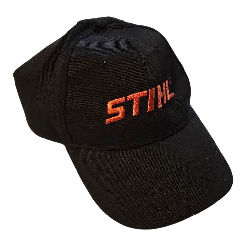 STIHL Embroidered STIHL Logo Black Orange Baseball  Snap Back Hat Cap Tools Work